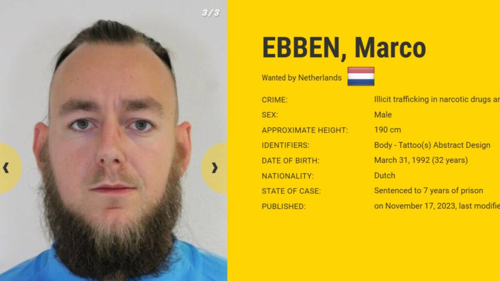 List gończy za Marco Ebben