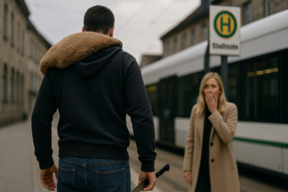 Przechadzał się z martwym jeleniem na plecach, potem zaczął go ćwiartować na przystanku.
