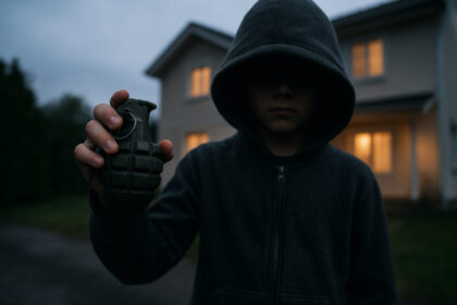 14-latkowie rzucili granatem w dom rodziny z dziećmi, ale unikną kary.