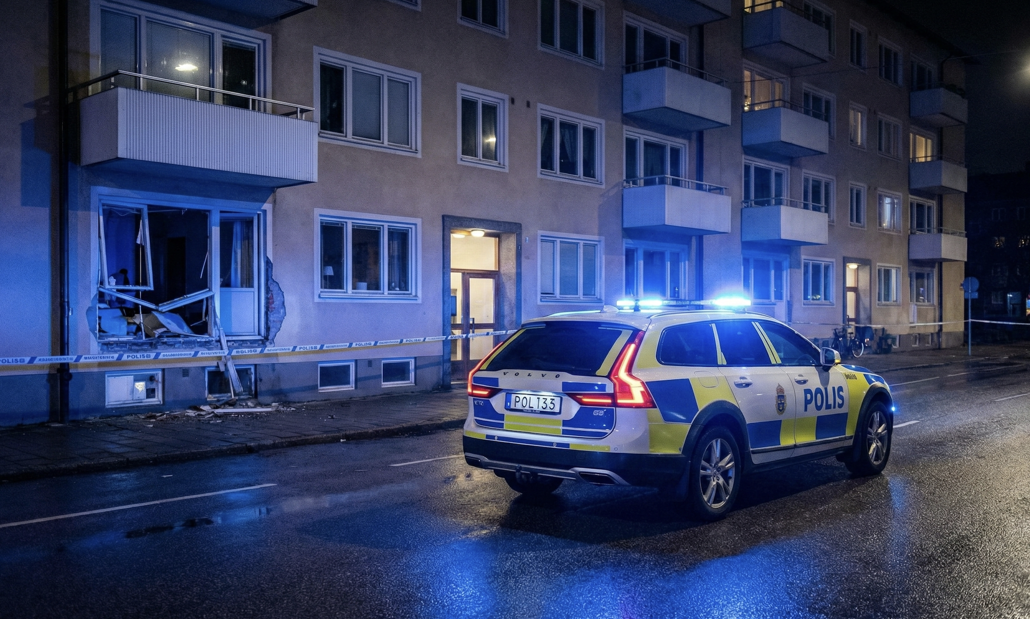 Zdetonował ładunki w Malmö. Policja zamiast do aresztu, odwiozła go prosto do domu