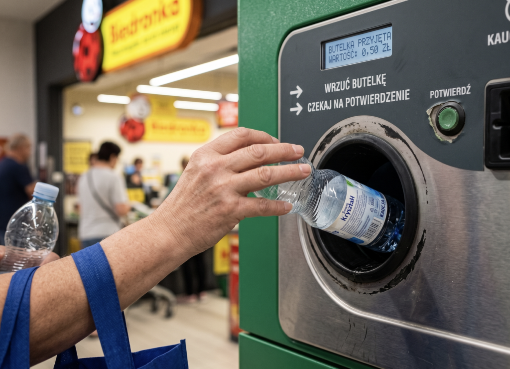 Wyłudził 3500 euro na zwrocie butelek.