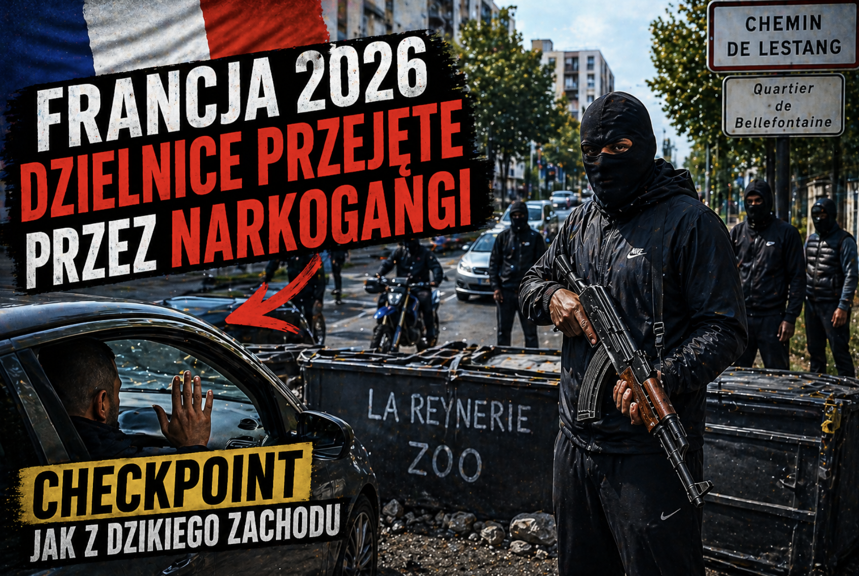 Blokada drogi we Francji