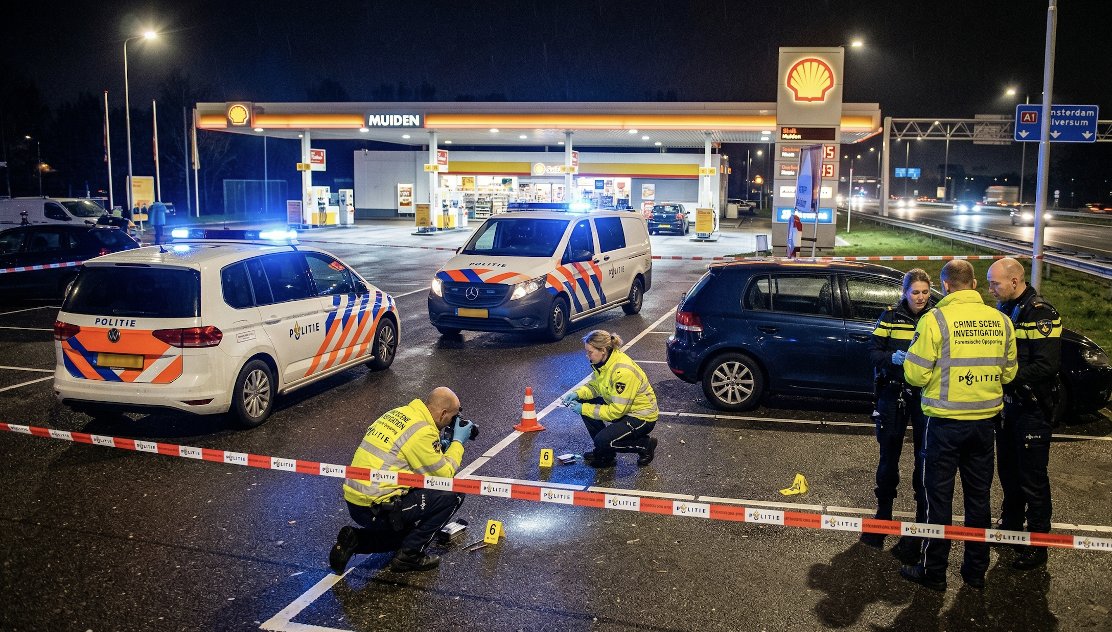 Egzekucja w Muiden: Koszmar na stacji przy autostradzie A1.