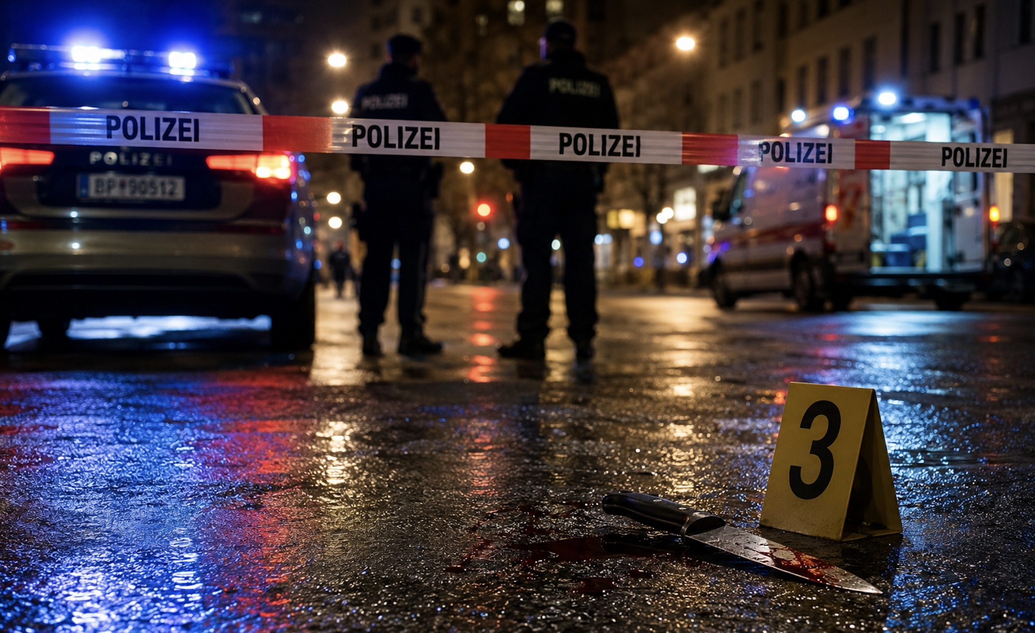 Miejsce ataku zabezpieczone przez policje
