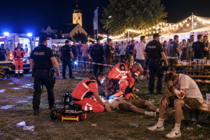 Miejsce ataku nożem na festiwalu