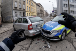 Końcowa kolizja z radiowozem