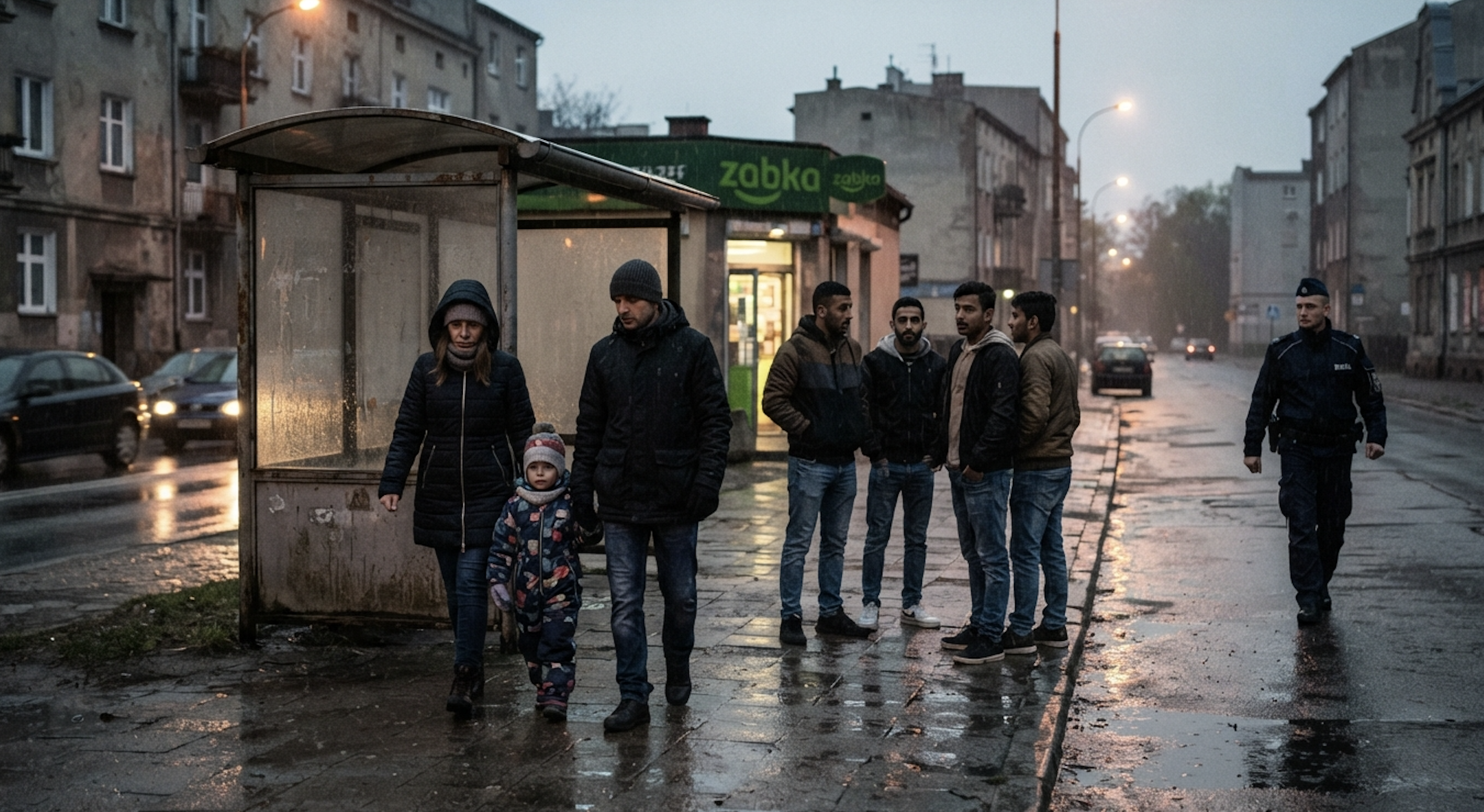 Ponura dzielnica miasta [Zdjęcie wygenerowane w AI]