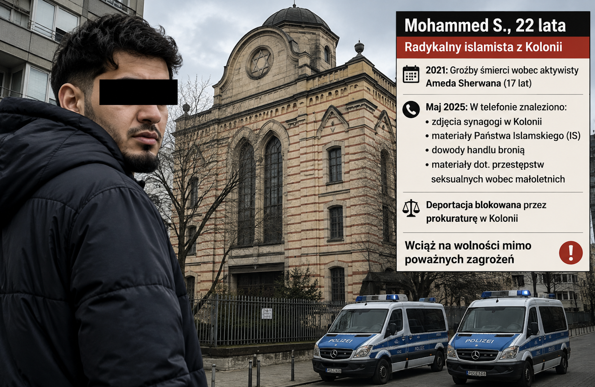 22-letni islamista [Zdjęcie wygenerowane w AI]