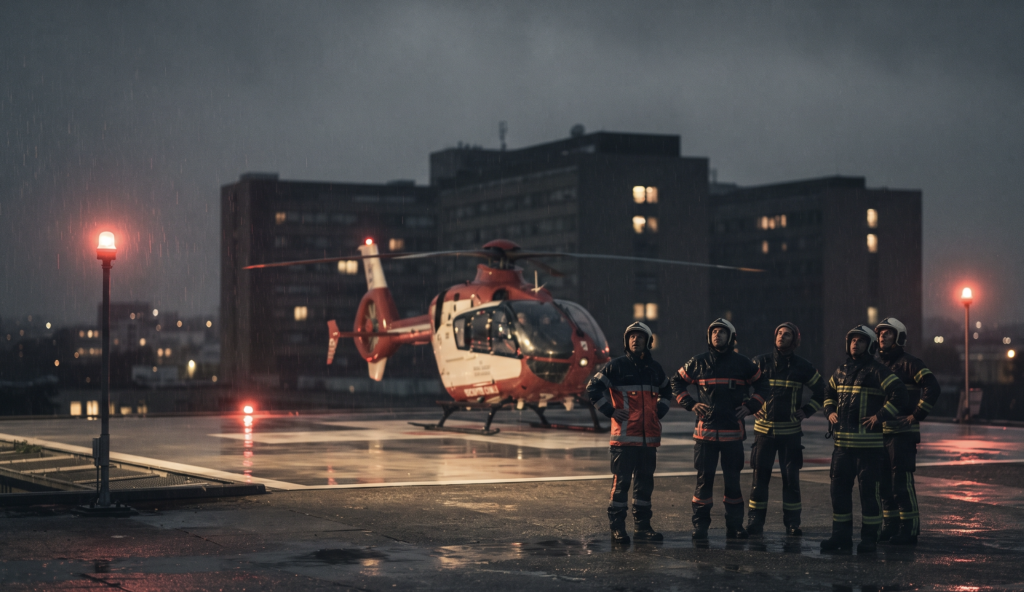 Drony w Strasburgu blokują helikoptery ratunkowe w nocy.