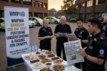 Policja przygotowuje posiłek ponieważ już zachodzi słońce [Zdjęcie wygenerowane przez AI]